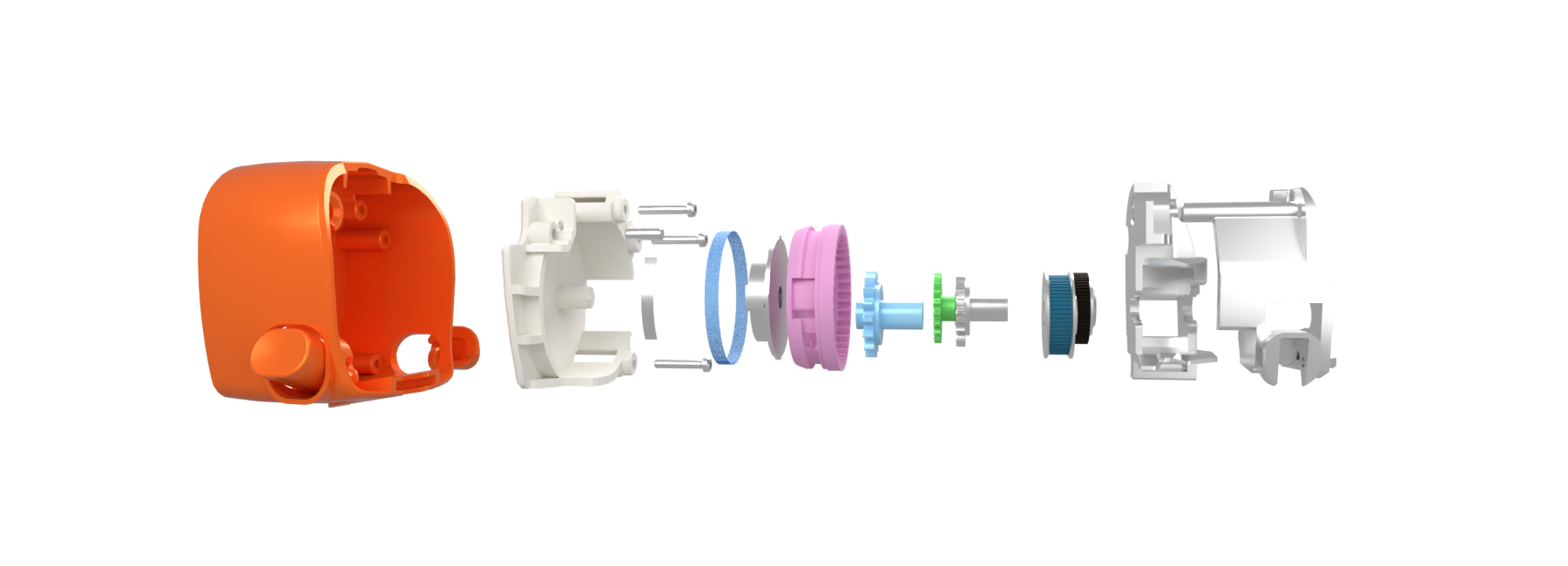 GuideGrip partially opened, revealing the internal components